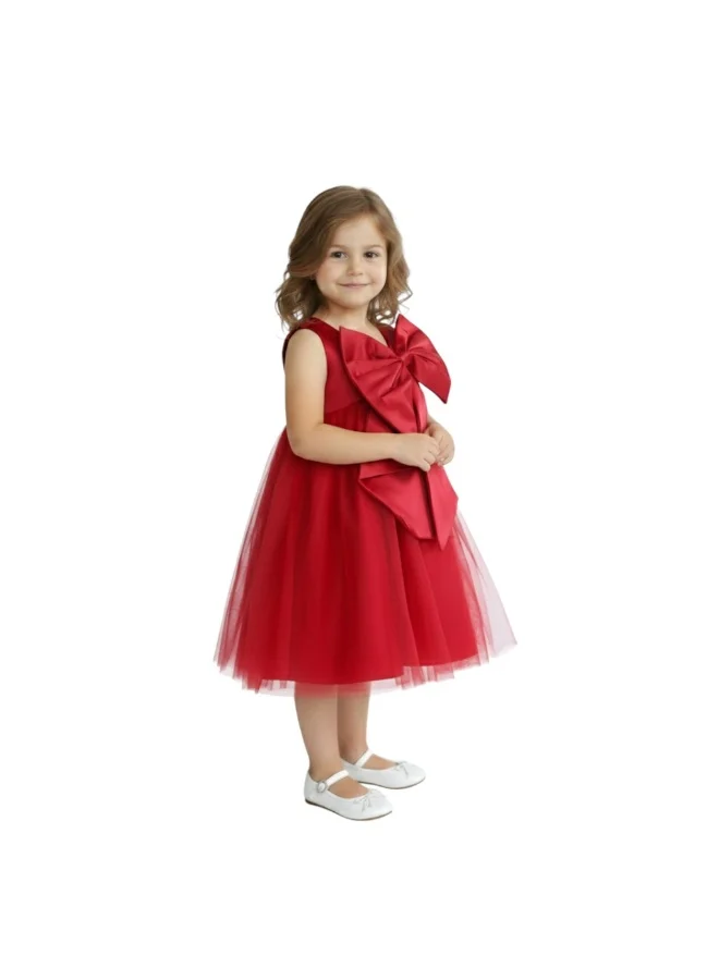 بيداني فستان حفلات أحمر متدرج